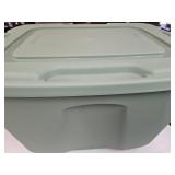 Green 18 Gal Storage Tote
