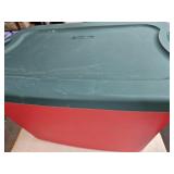 Red 18 Gal Storage Tote