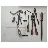 Primitive Hand Tools Bolt Cutter, Wood Working +
