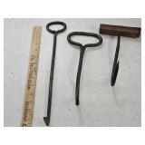 Primitive Hay Hooks +