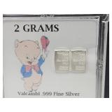 Looney Tunes 2 Grams .999 Valcambi Silver