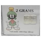 Looney Tunes 2 Grams .999 Valcambi Silver
