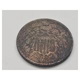 1864 Two Cent Coin