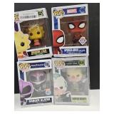 4 Funko Pops