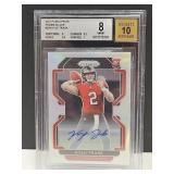Prizm Football Card Signed Kyle Trask