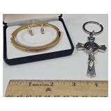 Field Manor Bracelet & Cross Keychain