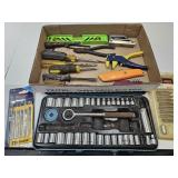 Partial Socket Set & Screw Driver Hand Tool Lot