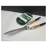 New  75 ft Extension Cord & Shears