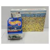 Wheres Waldo Sealed Puzzle, Hot Wheels Car