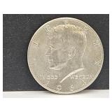 1964  Silver Kennedy Half Dollar Coin
