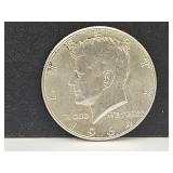 1964  Silver Kennedy Half Dollar Coin