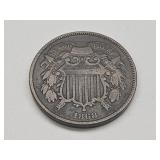 1868 Two Cent Coin
