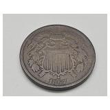1867 Two Cent Coin