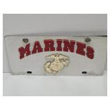 U.S. Marines Metal  License Plate