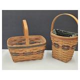 2 Longaberger Baskets Up To 10.5" W