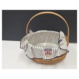 Lomgaberger Basket W Crisco Liner 10" W