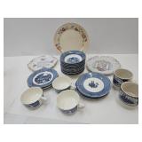 Vintage Blue & White Dishes +