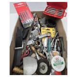 Hand Tool Lot, Brass Tips, Saw Blades +