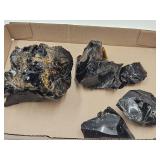 Black Obsidian Volcanic Glass