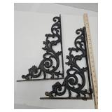 Pair Of Cast Iron Wall Brackets