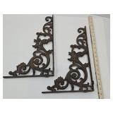 Pair Of Large Cast Iron Wall Brackets