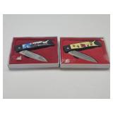 2 Knives in Box Confederate & Statue of Liberty