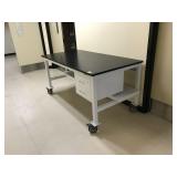 Chemical Resistant Top Rolling Desk