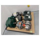 Pallet of Motors and Vac-u-Max Heads