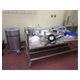 Stainless Steel Carts with contents