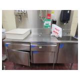 Stainless Steel Sink & Hose Reel, Cart