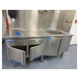 Stainless Steel Sink Cabinet & Desk