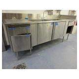 Stainless Steel Sink Cabinet & Desk