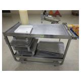 Stainless Steel Cart & Contents