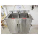 Stainless Steel Sink & Cabinet