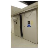 Automatic opening sliding fire door