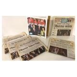OBAMA 2008 PRESIDENTIAL ELECTION NEWSPAPERS