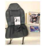 HEATED VEHICLE SEAT COVER AND CAR ORGANIZER