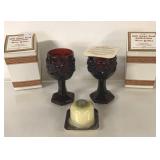AVON CAPE COD WINE GOBLET CANDLETTE HOLDER