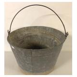 LARGE GALVANIZED PAIL, "A" MARK