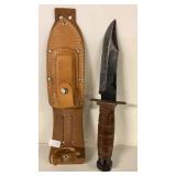 KNIFE, SHARPENING STONE AND SHEATH JAPAN