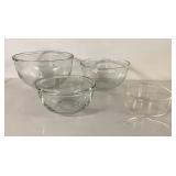 ANCHOR HOCKING MIXING BOWEL SET, DISH AND