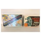 MOON MAP AND US & WORLD MAP PUZZLES