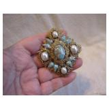Vintage Sarah Cov Brooch Pin Pendant