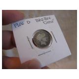 1906D Barber Dime