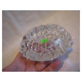 Vintage Heavy Crystal Ashtray 5&1/2" x 1&5/8"