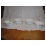 2 Sets Vintage Milk Glass Cream & Sugars