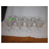 8 Vtg Fostoria Century 4" Glasses