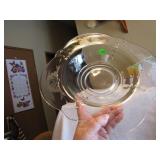 Vintage Paden City Cut Glass Bowl 11&7/8" x 2&1/4"