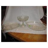 3 Pc Vintage Glass (see photo)