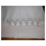 Vtg Set of 6 Laurel Boopie Juice Glasses 3&3/4"